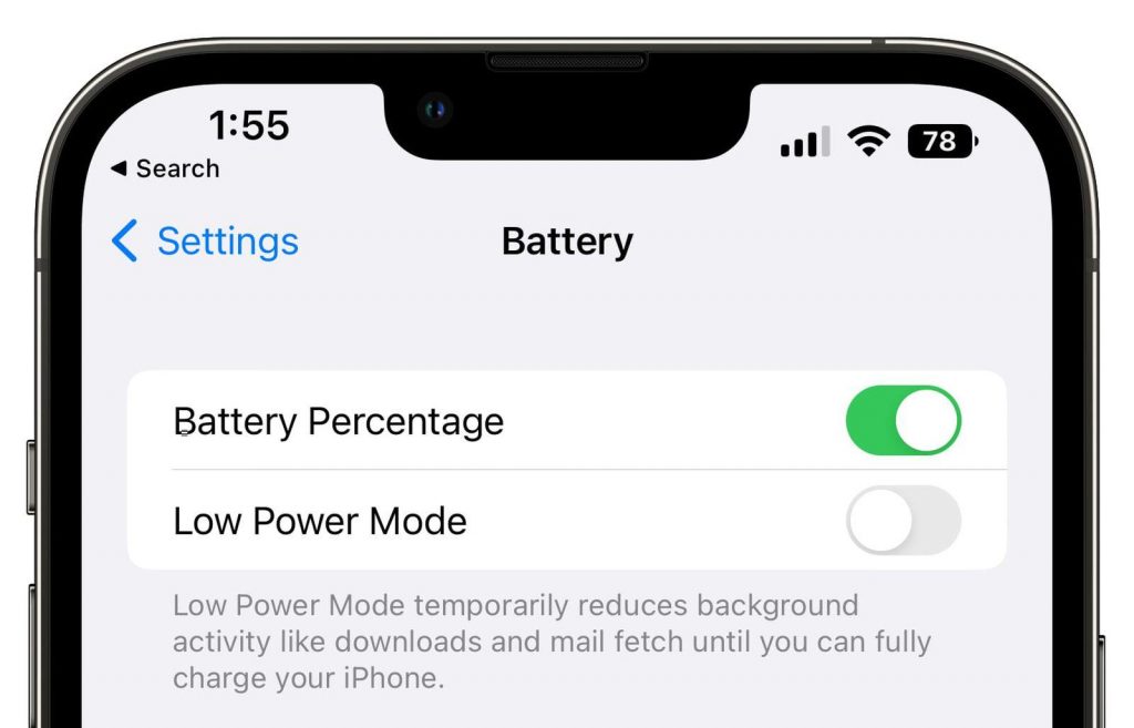 IOS 16 mới nhất thêm tính năng hiển thị phần trăm pin